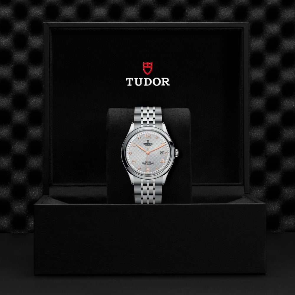 Tudor watch in its presentation box