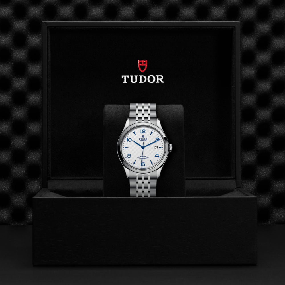 Tudor watch in its presentation box
